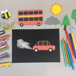 HUE Global Warming animation recording - vehicle pollution