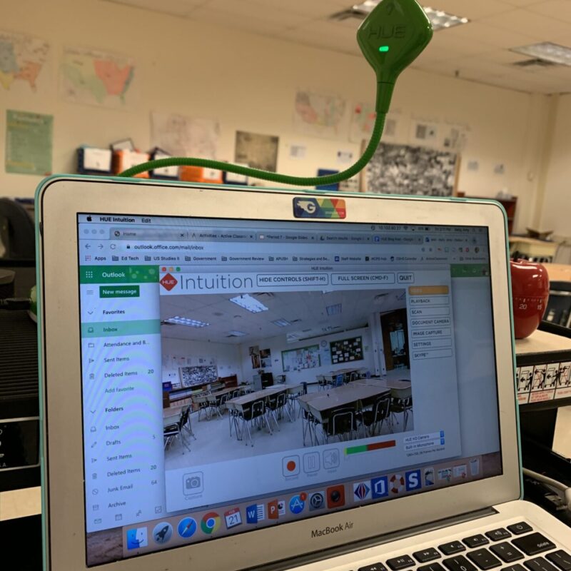 Using your HUE document camera with an interactive display HUE