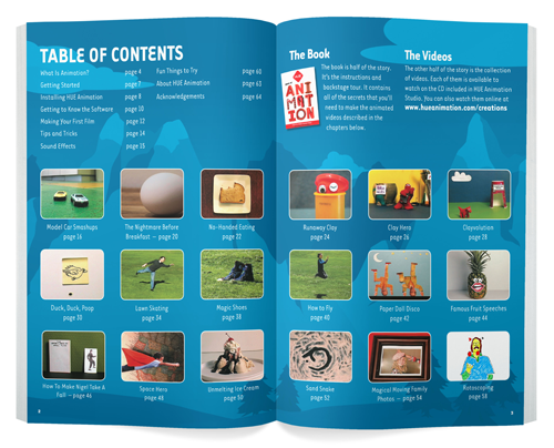 Table of Contents: The HUE Book of Animation