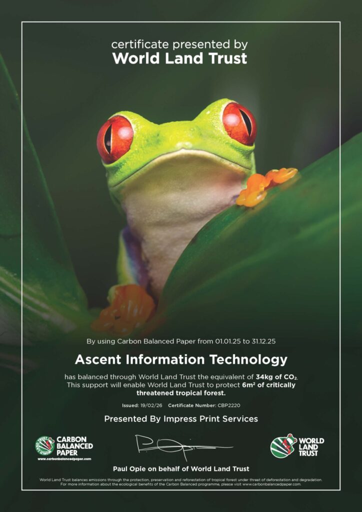 HUE Awarded World Land Trust Certification
