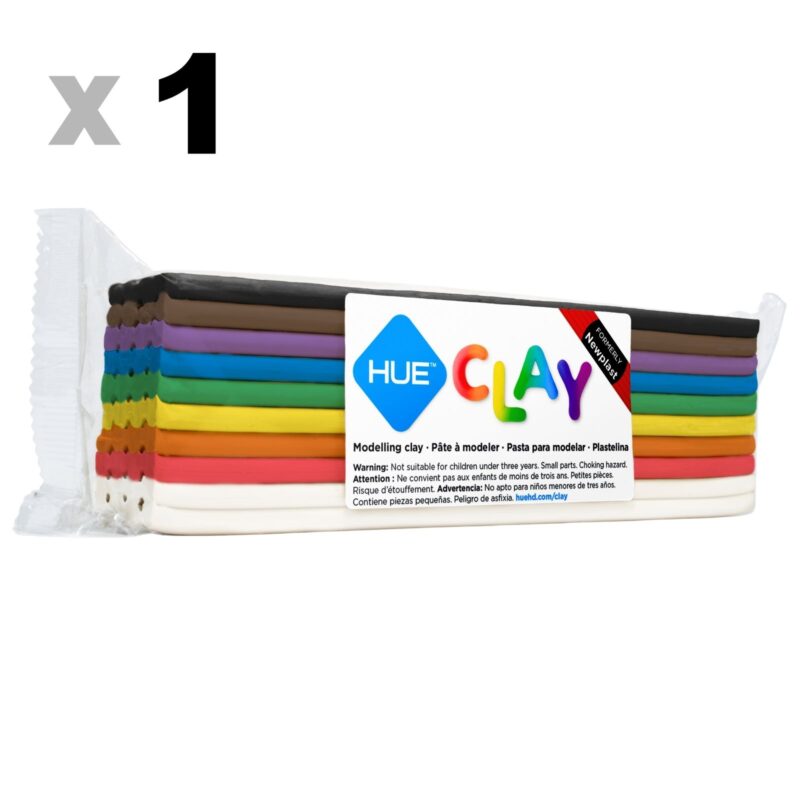 HUE Clay (Modelling Clay) - 500g Rainbow Bar