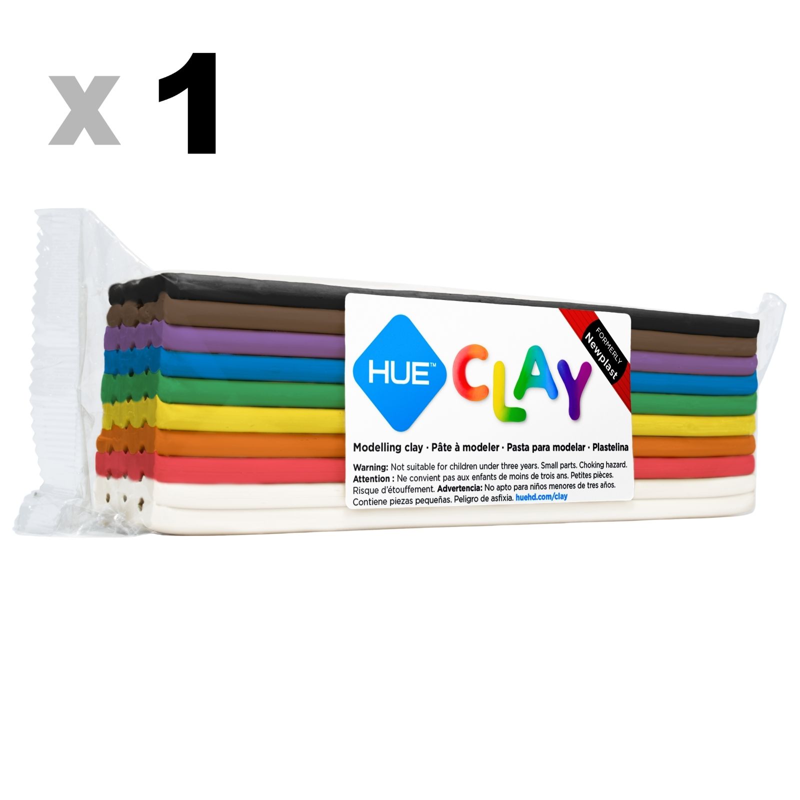 HUE Clay (Modelling Clay) - 500g Rainbow Bar